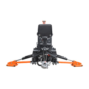 6 ' Compact Tractor Backhoe with Curved Boom, 12" Bucket, Taiwan Original Six Way Hydraulic Control Valve， Self-Contained One-Piece Gear Pump&Hydraulic Reservoir included, for 18-35 HP, Cat 1 Hookup, BH600Pro