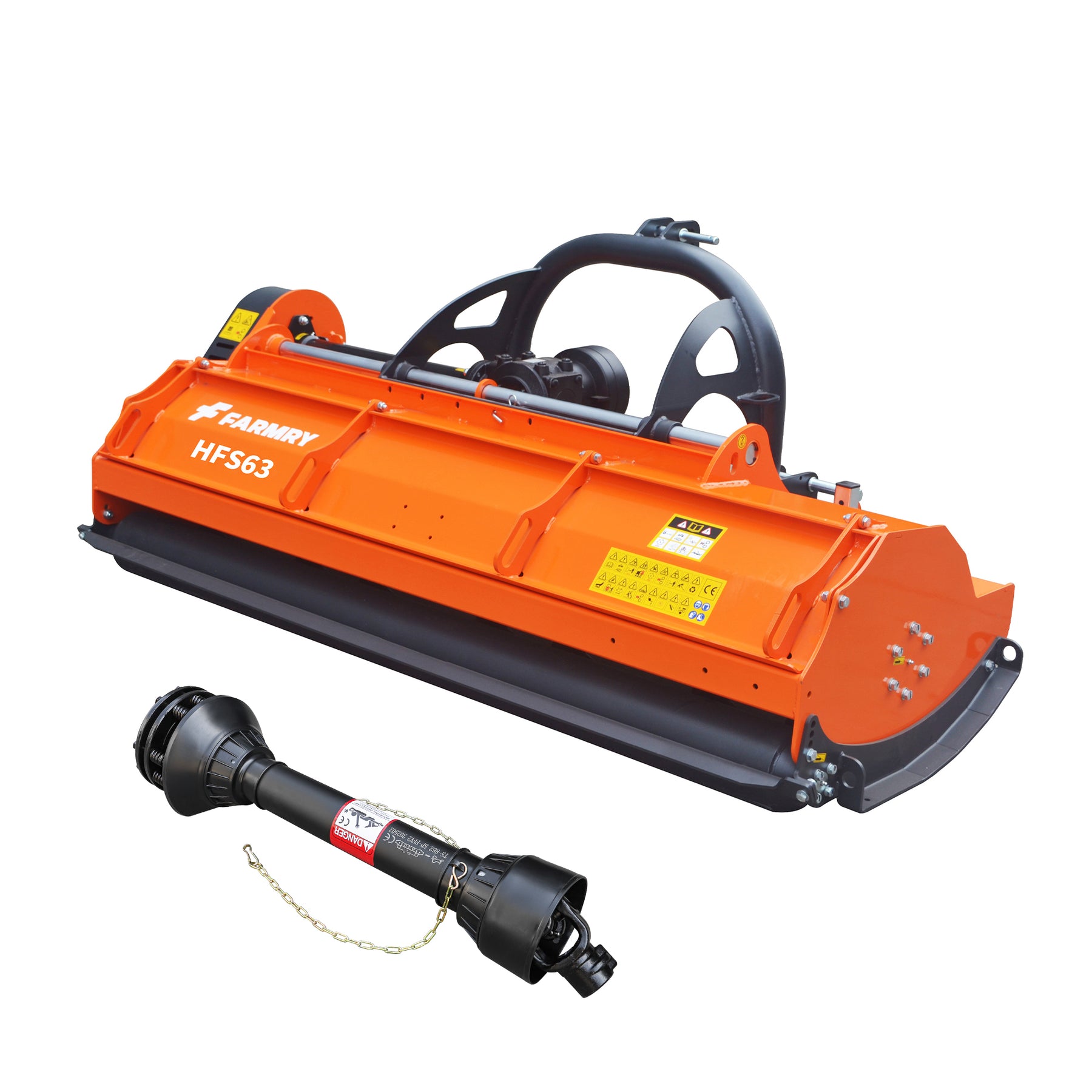 Heavy Duty 63" Flail Mower rear attached, 3-Point Hitch 30-85 HP, HFS63