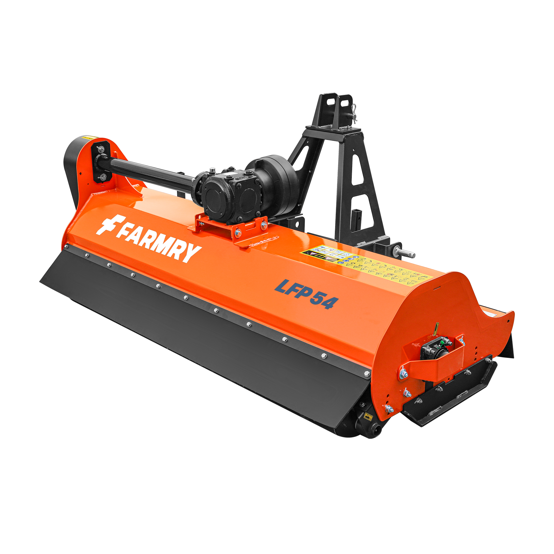 3 Point 54" Flail Mower, PTO Powered 25-45HP Mowing Attachment for Category 1 Tractors, LFP54 Pro Series - Farmry