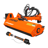 63" Heavy Duty Hydraulic Verge 3Point Offset Flail Ditch Bank Mower, 60-100 HP, rear attached VHF63
