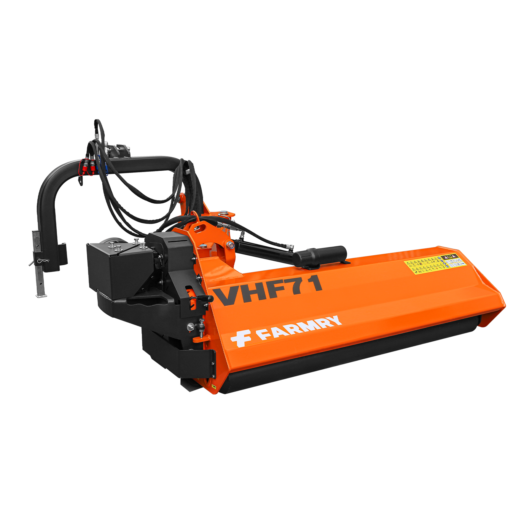 Farmry 71" Heavy Duty Hydraulic Verge 3Point Offset Flail Ditch Bank Mower, 80 HP, rear attached VHF71 - Farmry