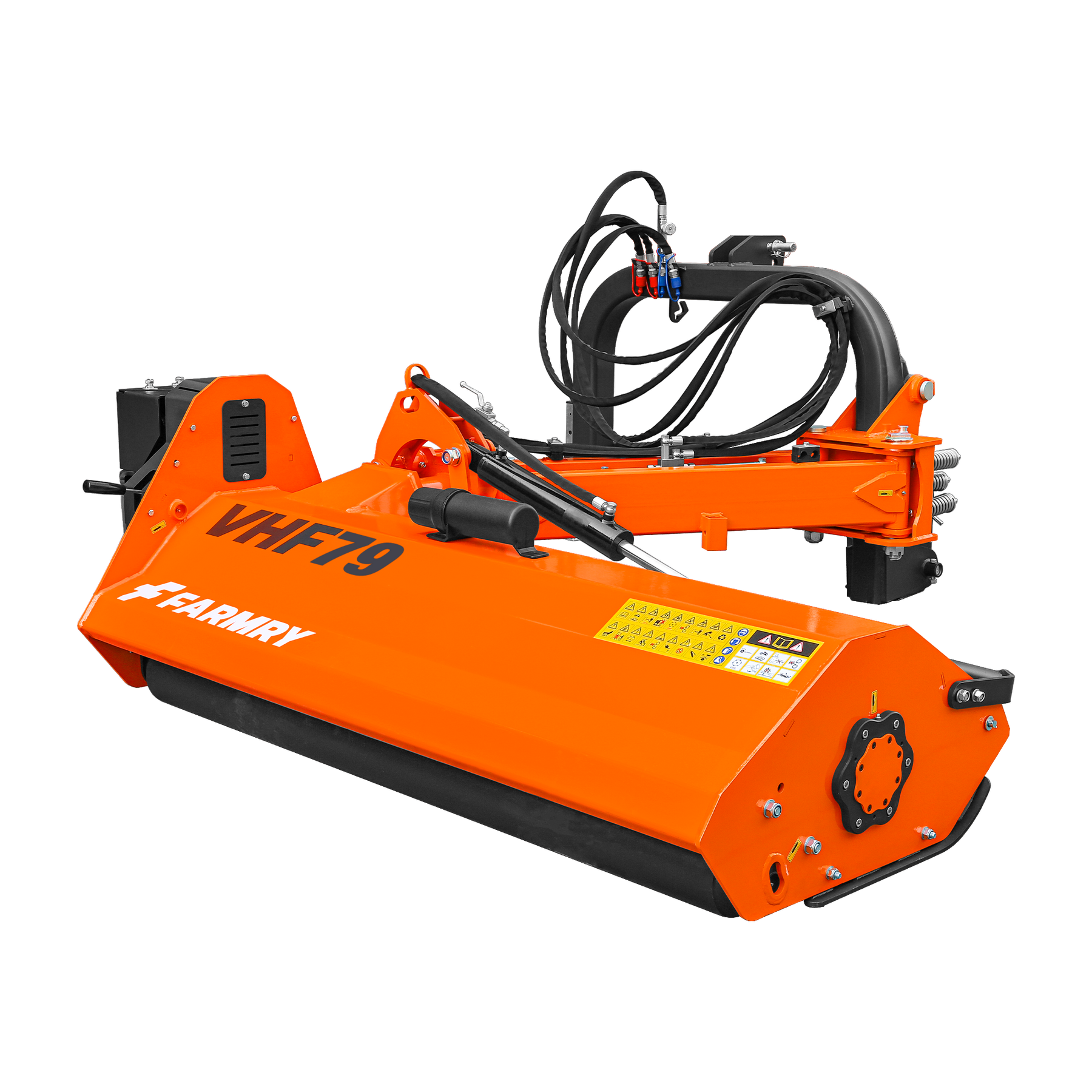 Farmry 79" Heavy Duty Hydraulic Verge 3Point Offset Flail Ditch Bank Mower, 90 HP, rear attached VHF79 - Farmry