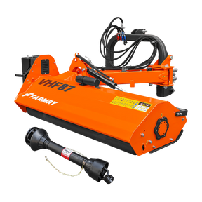 Farmry 87" Heavy Duty Hydraulic Verge 3Point Offset Flail Ditch Bank Mower, 60-100 HP, rear attached VHF87