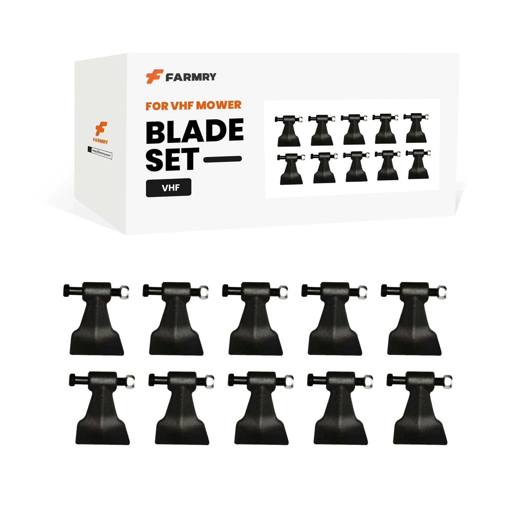 (1Pack/10Pcs) Blade Set for VHF Mower