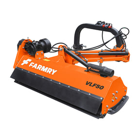 3 Point 50" Hydraulic Offset Flail Ditch Bank Mower for Category 1 Tractors, 25-45HP, VLF50