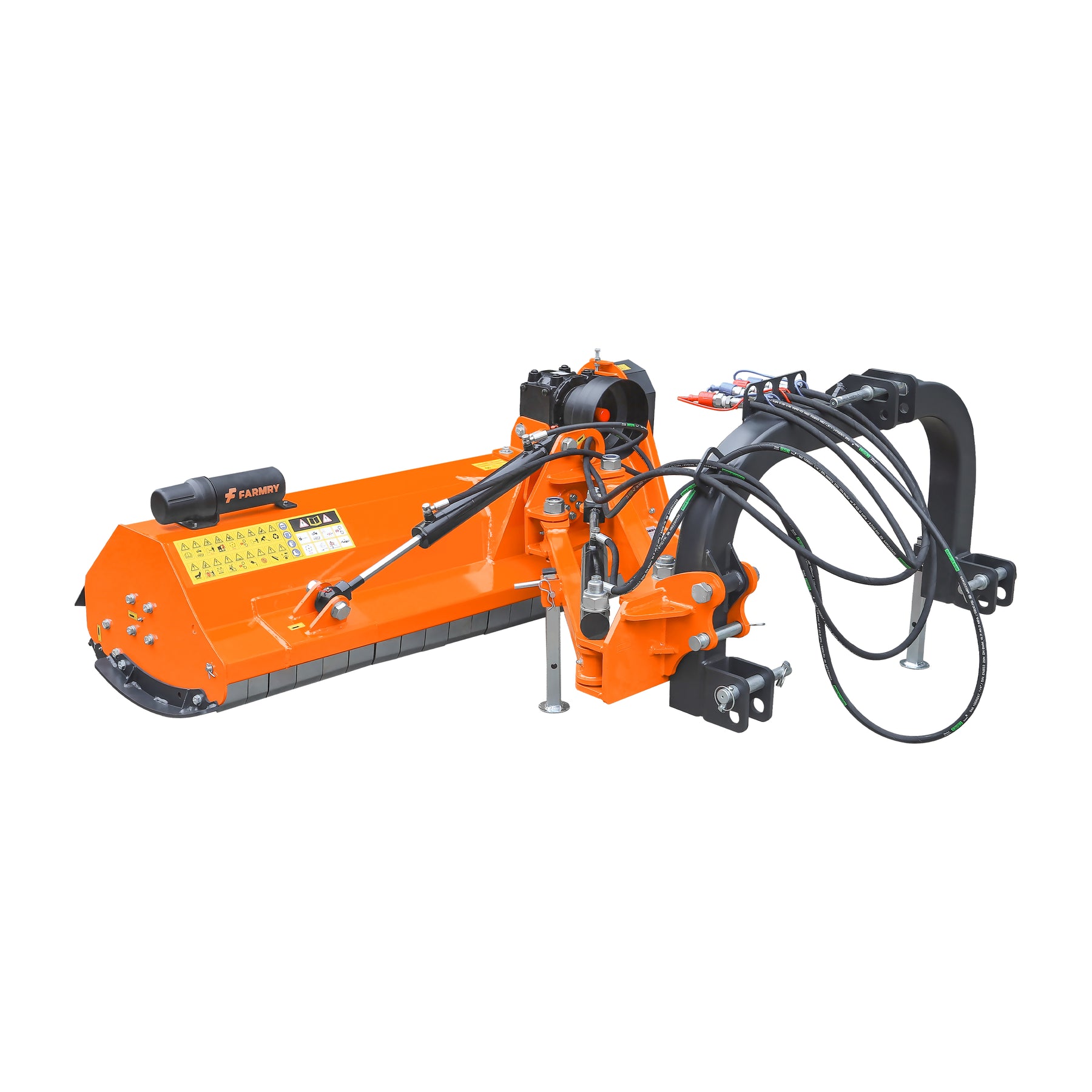 3 Point 57" Offset Flail Ditch Bank Mower for Category 1 Tractors, 25-45HP, VLF57